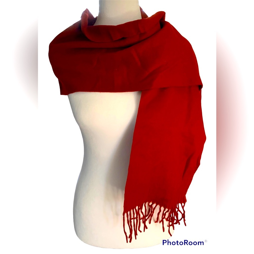 Cashmink Lightweight Red Scarf